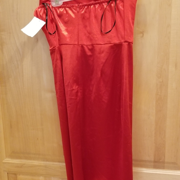 Lulus Malory Strapless Satin Cocktail Dress M NWT - Picture 5 of 8